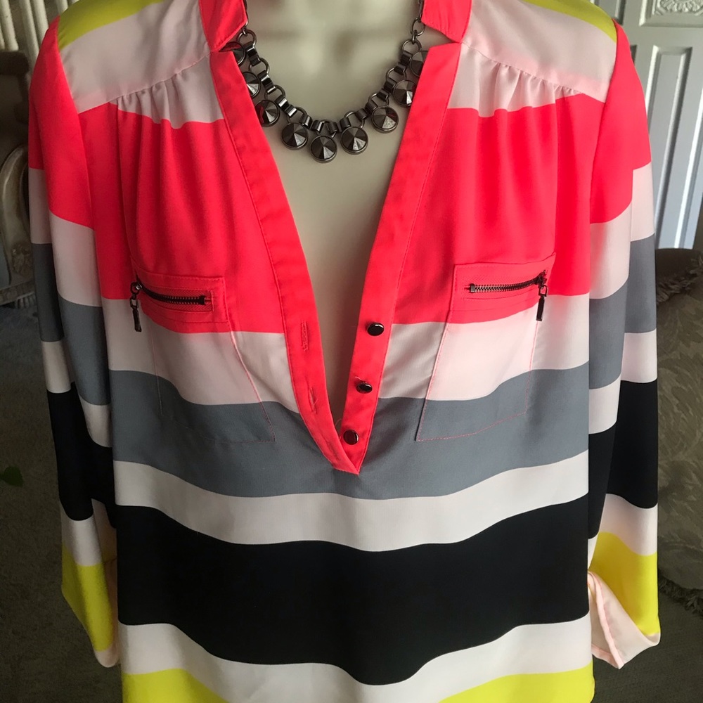 Bright Striped Women’s Blouse